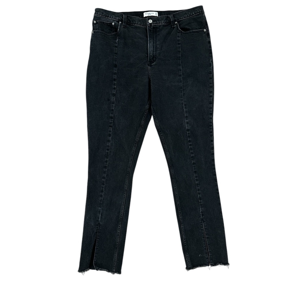 Abercrombie & Fitch Women's Black The Skinny High Rise Denim Jeans Size 34